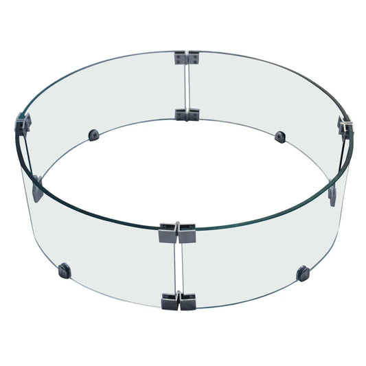 Round Wind Screen-76.6 x 76.6 x 18 cm - Elementi Fires